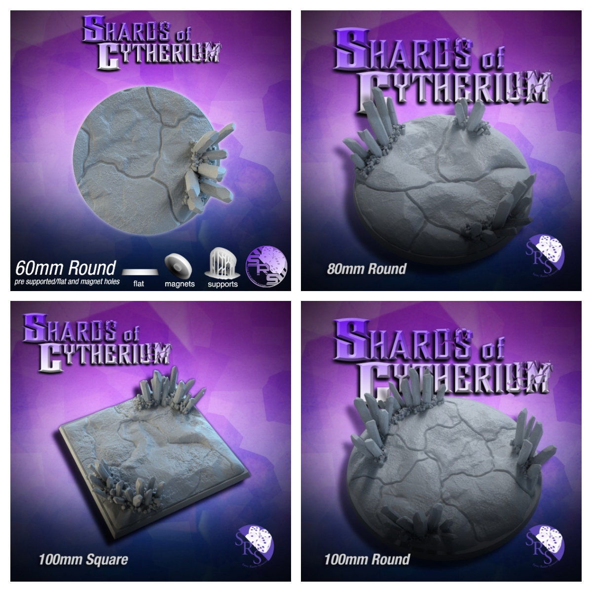 Crystal | Resin Bases | Square and Round | Sync Ratio Systems