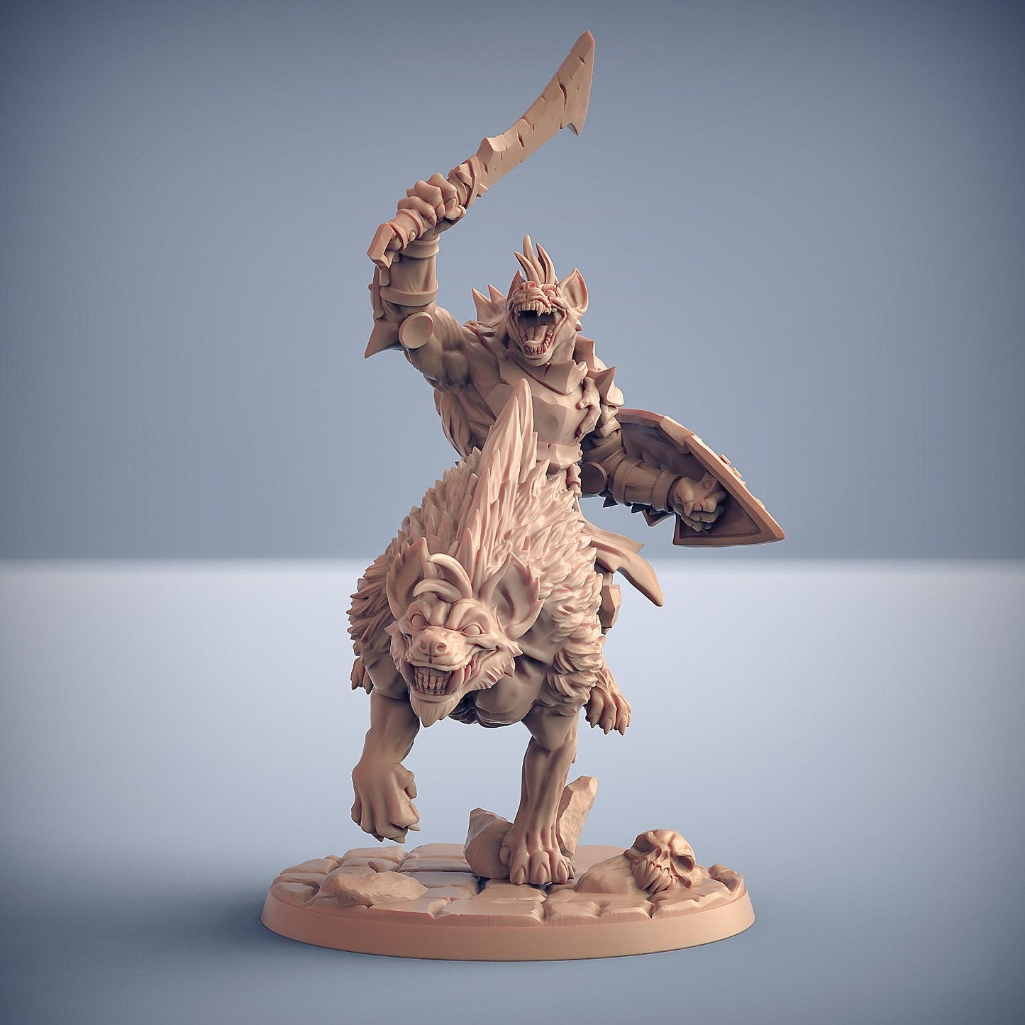 Hyenafiend Rider | Large | 32mm | Artisan Guild | Bonegnasher Gnolls