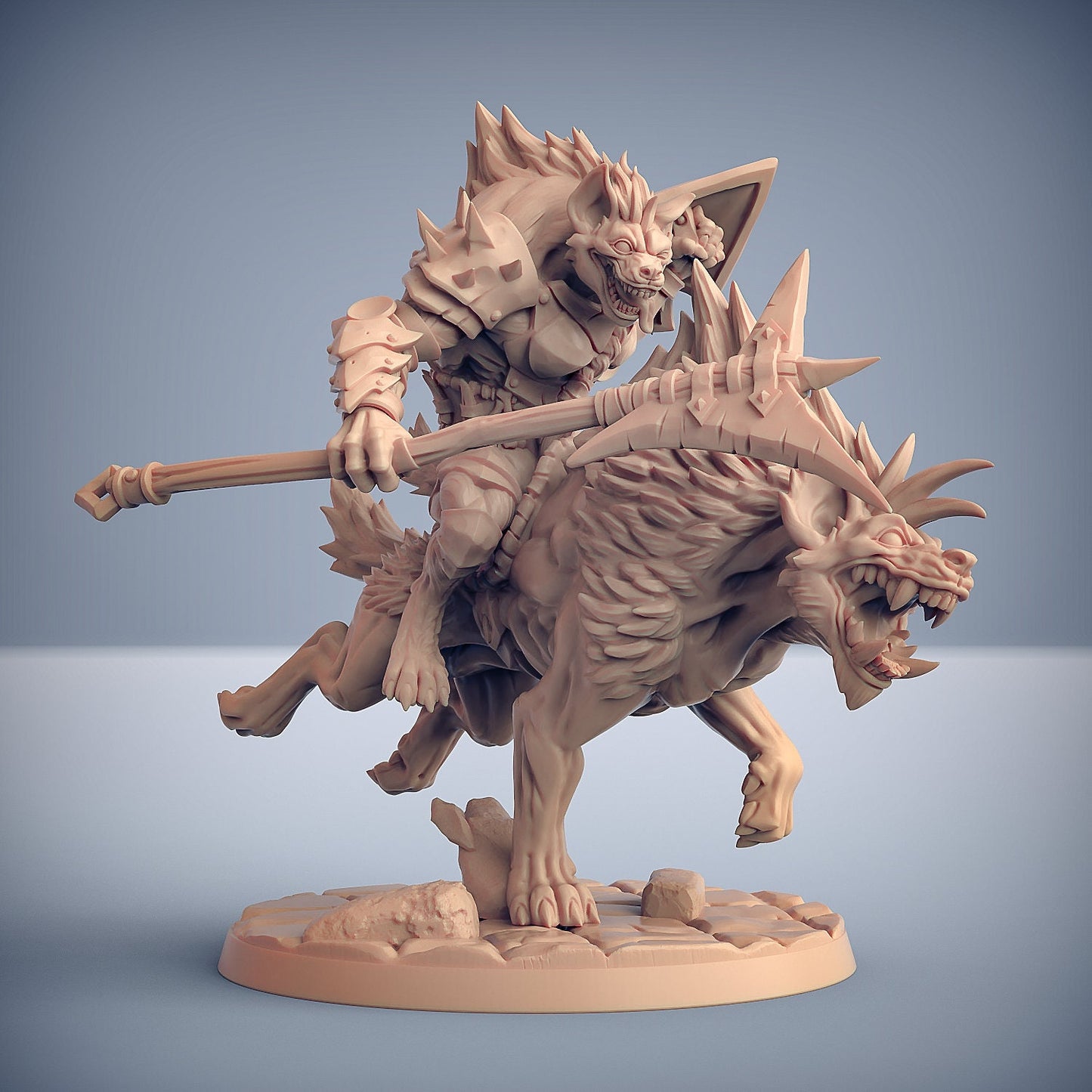 Hyenafiend Rider | Large | 32mm | Artisan Guild | Bonegnasher Gnolls
