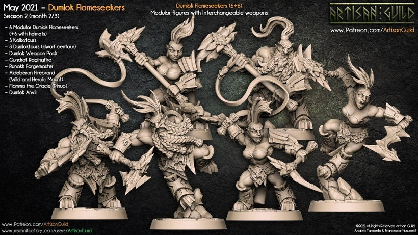 Dumlok Flameseekers | Medium | 32mm | Artisan Guild