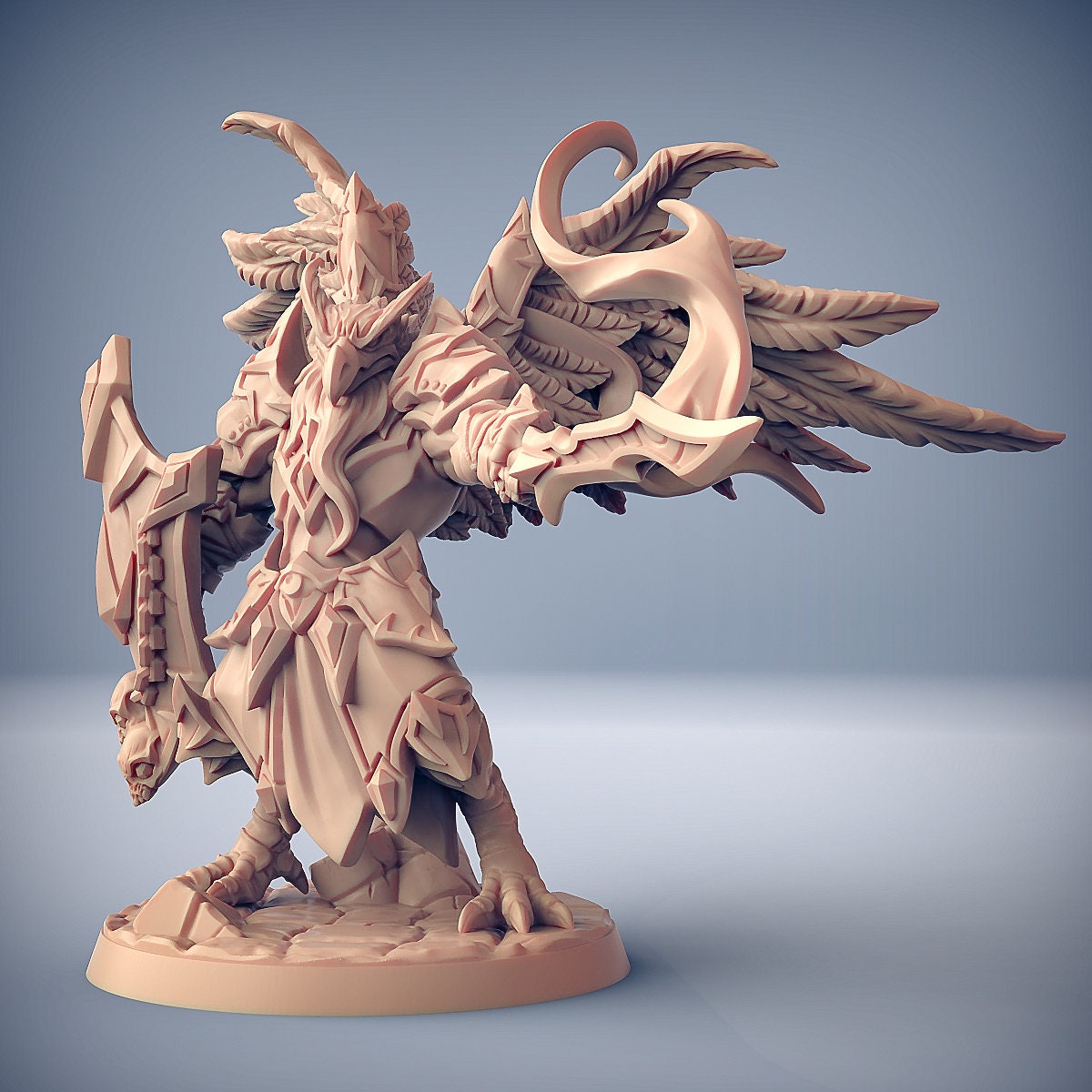 Malor Eye Guardian | Birdfolk Wizard | Medium | 32mm | Artisan Guild | Eyecult Gryphkin