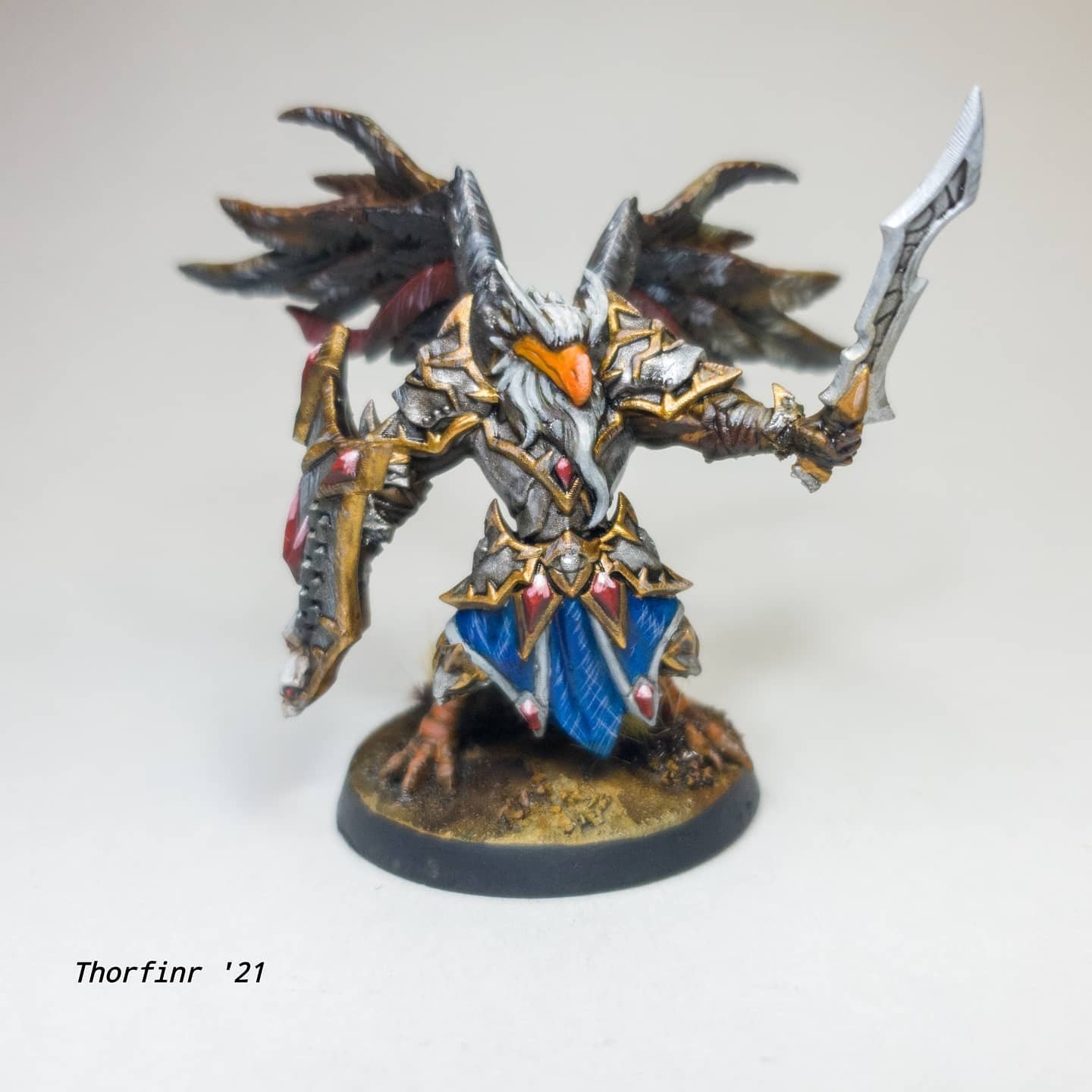 Malor Eye Guardian | Birdfolk Wizard | Medium | 32mm | Artisan Guild | Eyecult Gryphkin
