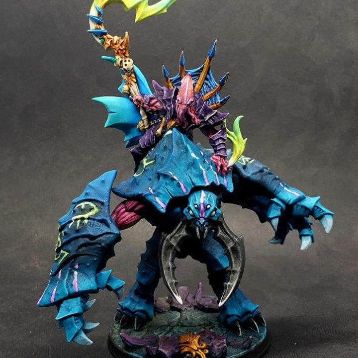 Slathos on Hive Colossus | 32mm | 50mm Base | Artisan Guild | Depth Ones