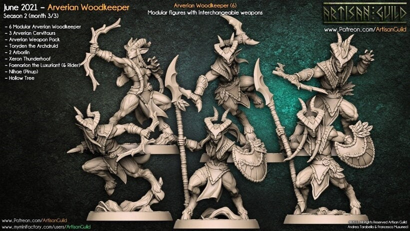 Arverian Woodkeepers | Medium | 32mm | Artisan Guild | Depth Ones