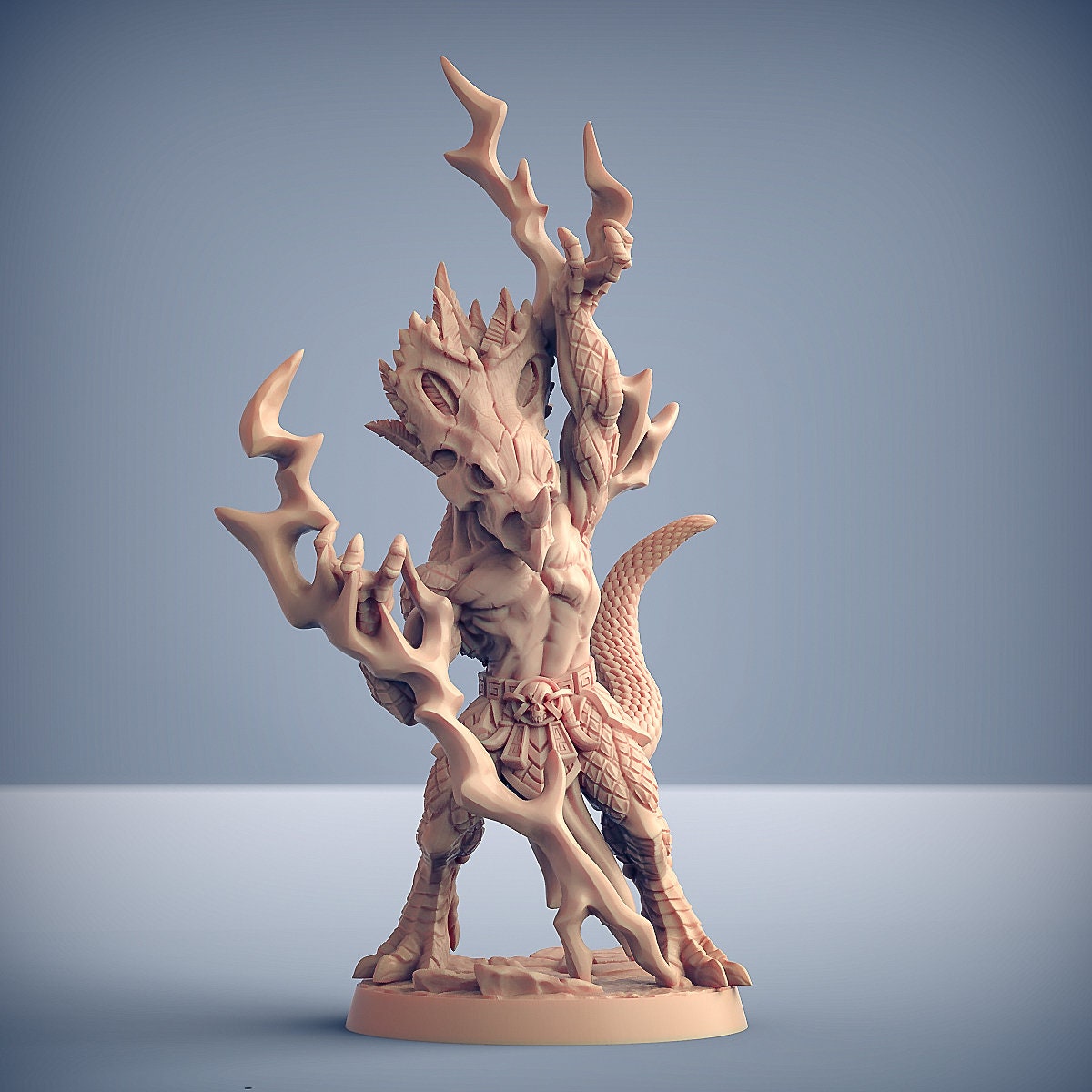 Kaztot Stormcaller | Medium | 32mm | Artisan Guild | Goldmaw Lizards