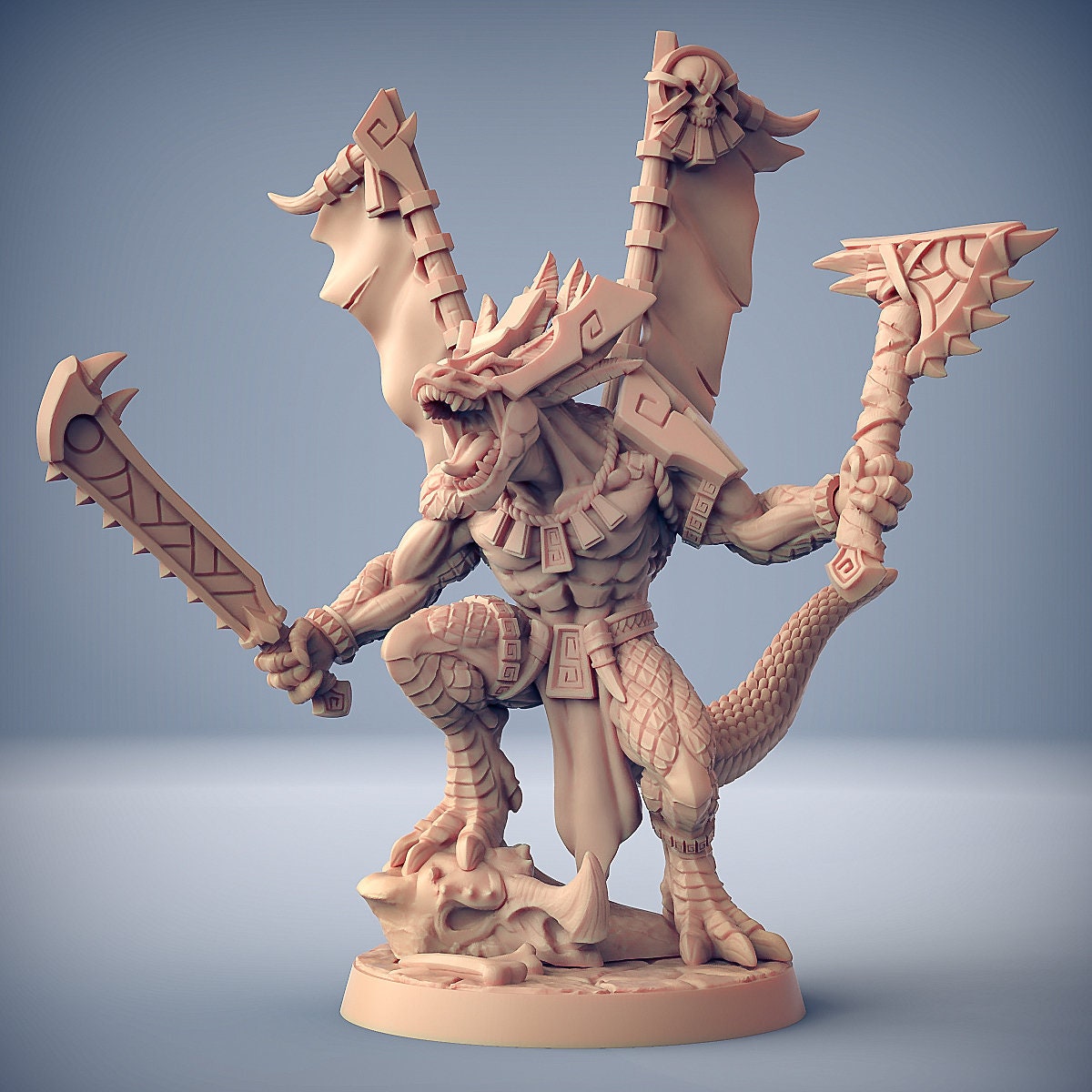 Sky Terror | 2 Variations | Lizardfolk | 32mm | 50mm Base | Artisan Guild | Goldmaw Lizards