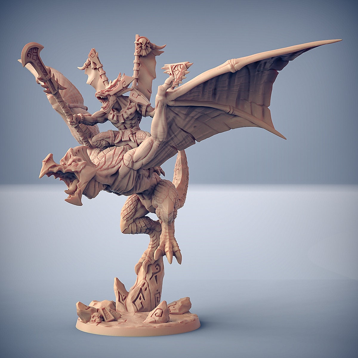 Sky Terror | 2 Variations | Lizardfolk | 32mm | 50mm Base | Artisan Guild | Goldmaw Lizards