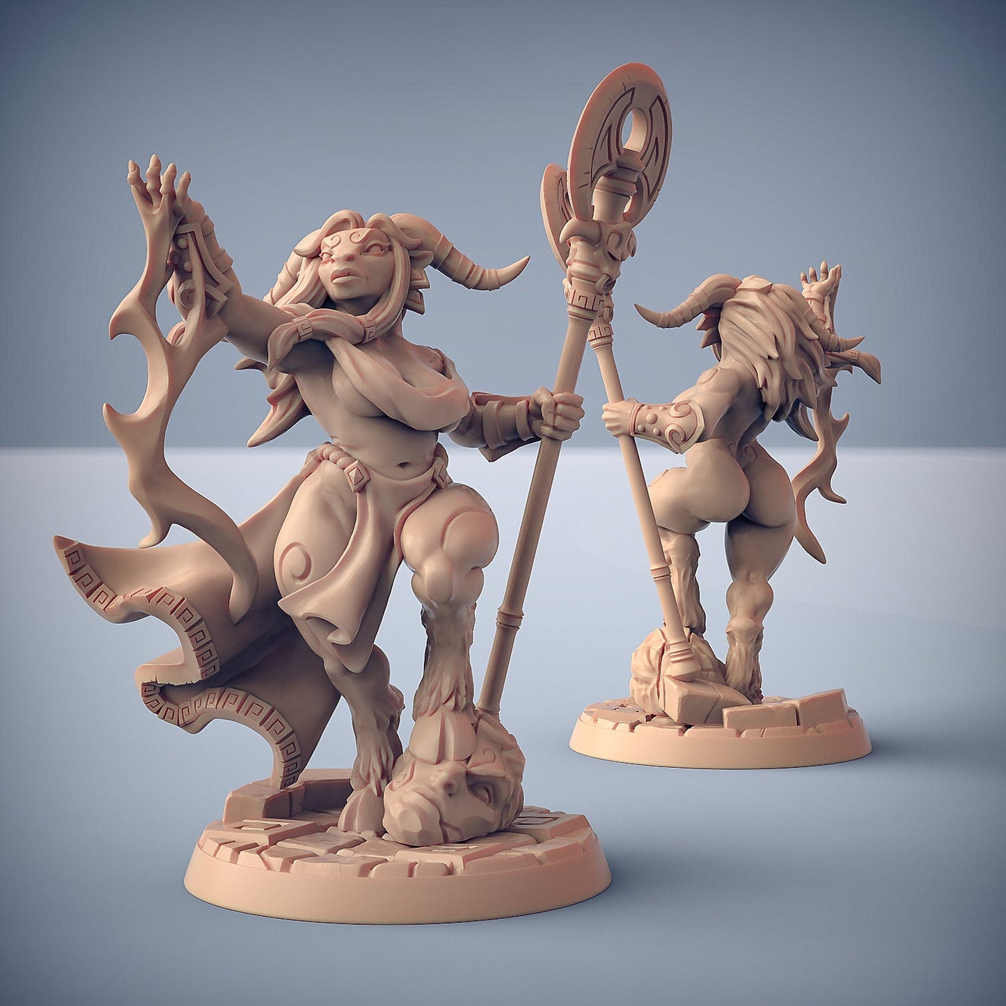 Taura the Oracle | Minotaur Pinup | Medium | 32mm | Artisan Guild | Order of the Labyrinth