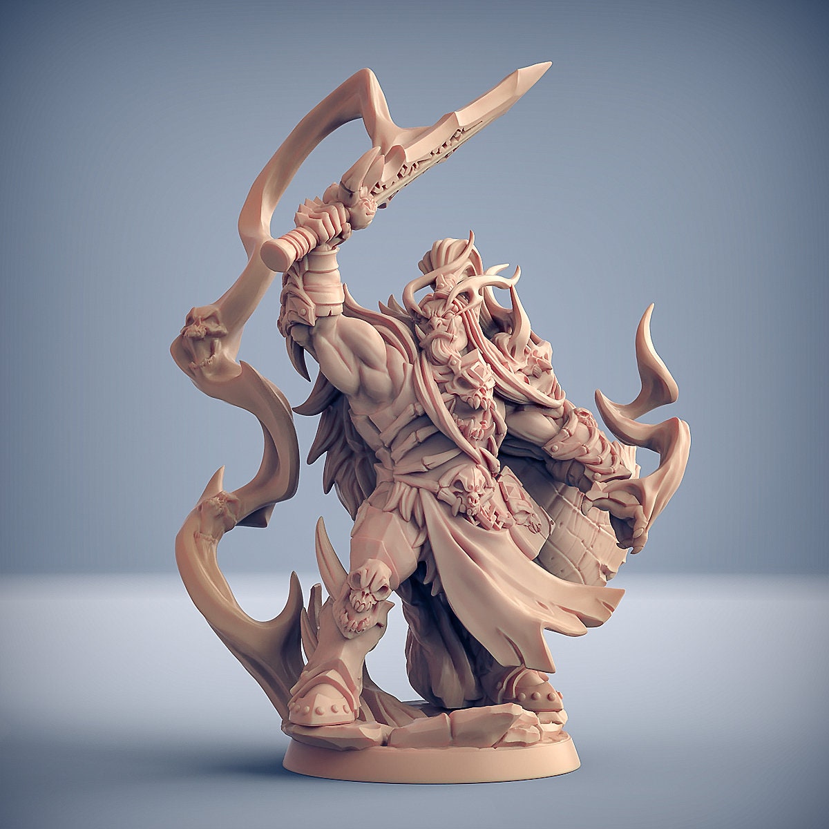 Kentargh Grotar | Orc Shaman | 50mm Base | Frostmetal Clan | Artisan Guild