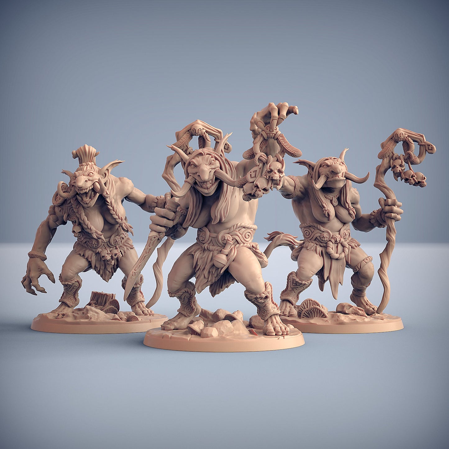 Svartwood Troll Hags | 32mm Scale | 50mm Base | Artisan Guild | Svartwood Trolls