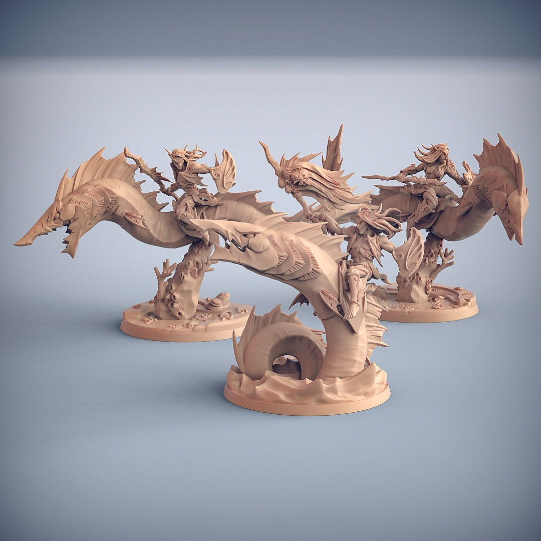 Swordeel Riders | Large | 32mm | Sunken Kingdom | Artisan Guild