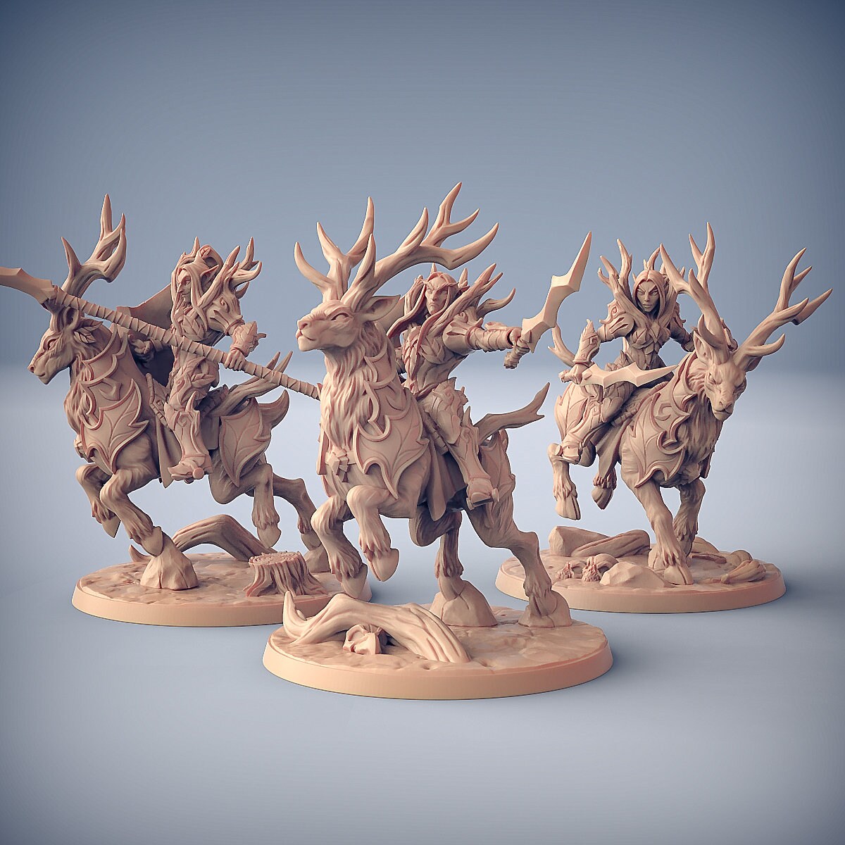 Sylvan Stag Rider | Large | 32mm | Sylvan Knights | Artisan Guild