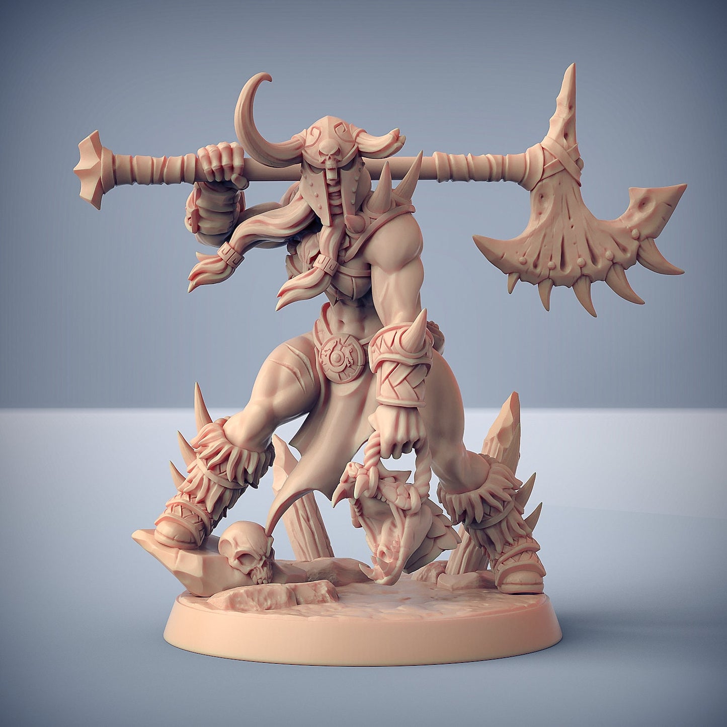 Brunilde Snakeslayer | Berserker Heroine | Medium | 32mm Scale | Medium | Dragonpeak Barbarians Artisan Guild