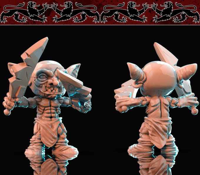 Goblin | 4 Variants | 32mm Scale | D&D | Brayan Nafarrate | Bestiary Vol. 1