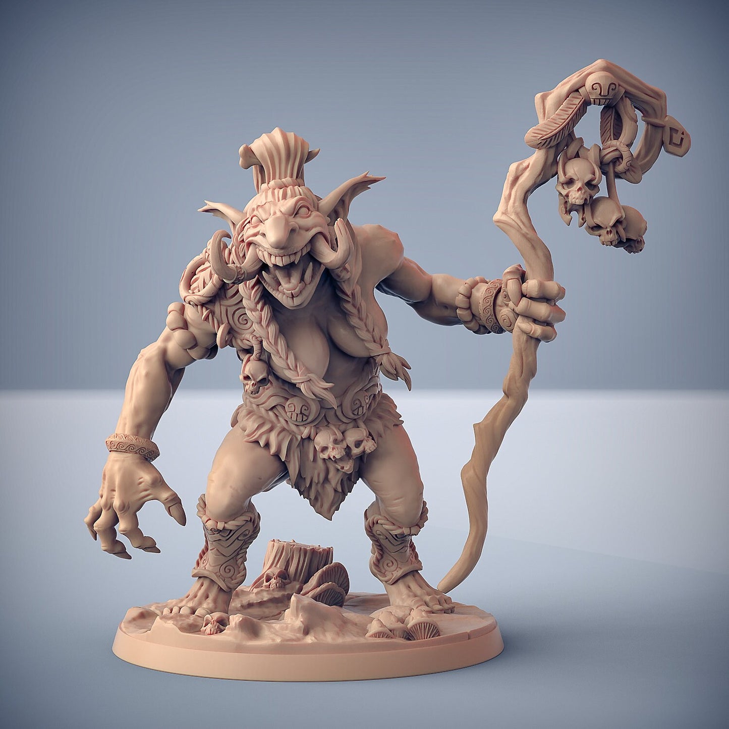 Svartwood Troll Hags | 32mm Scale | 50mm Base | Artisan Guild | Svartwood Trolls