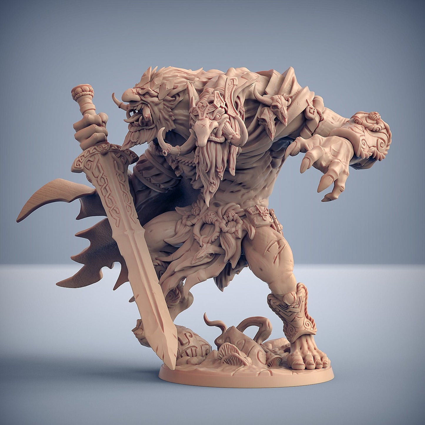 Drungvandel | Troll King | 50mm Base | 32mm | Artisan Guild | Svartwood Trolls
