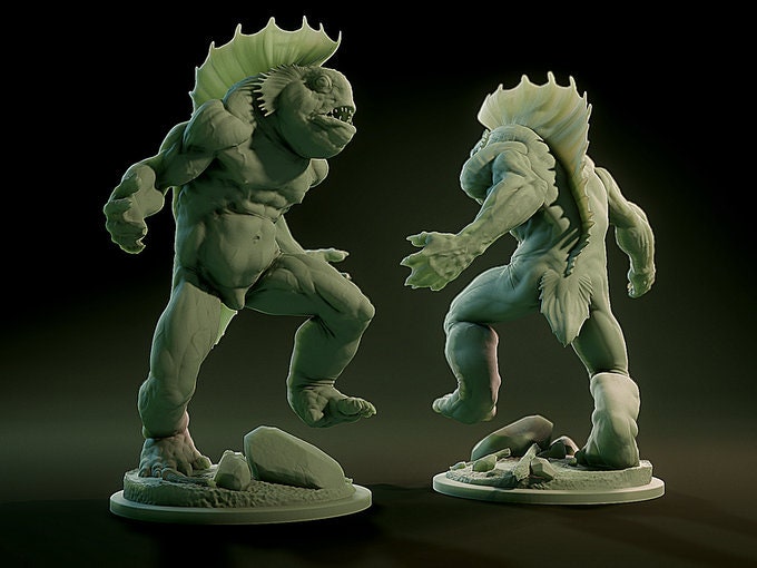 Dagon | Gargantuan | 155mm Tall | 32mm Scale | D&D | Brayan Nafarrate | Lovecraftian Bestiary