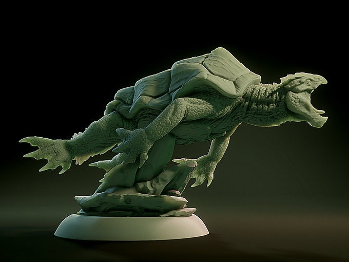 Dragon Turtle | Huge | 50mm Base | 32mm Scale | D&D | Brayan Nafarrate | Lovecraftian Bestiary