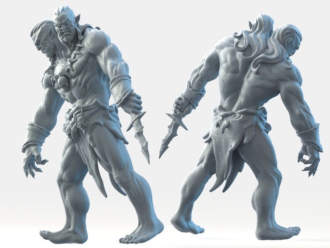 Ettin | Large | 90mm Tall | Bestiary Vol. 2 | Brayan Nafarrate