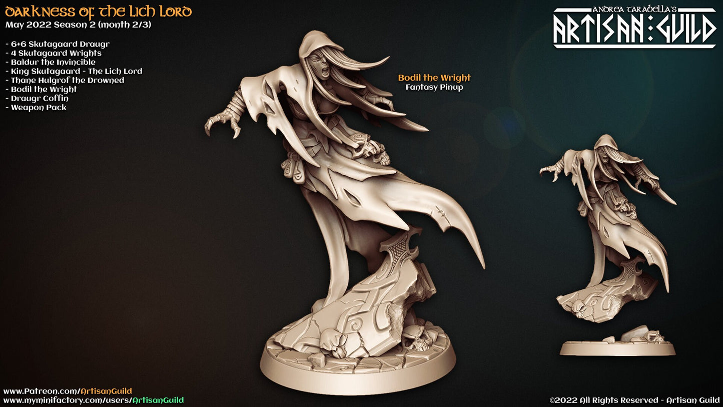 Bodil the Wight | Pinup | Medium | 32mm | Artisan Guild | Darkness of the Lich Lord