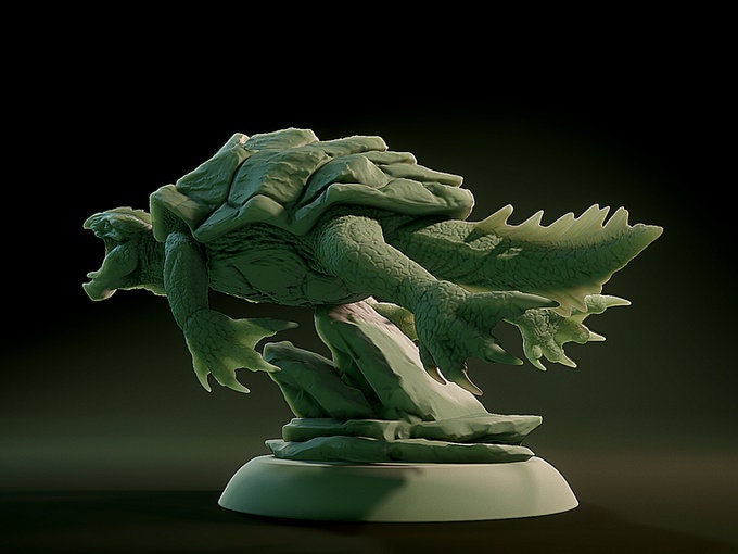 Dragon Turtle | Huge | 50mm Base | 32mm Scale | D&D | Brayan Nafarrate | Lovecraftian Bestiary