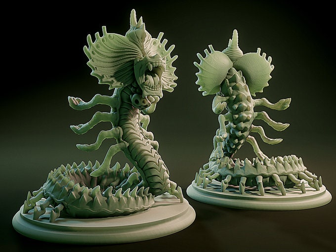 Fireworm | Large | 32mm Scale | D&D | Brayan Nafarrate | Lovecraftian Bestiary
