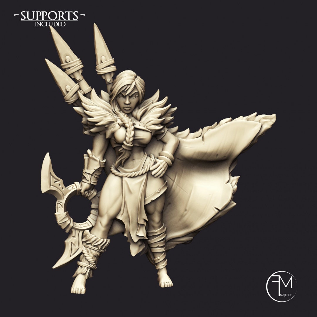 Xenia | Hunter Heroine | 32mm Scale | Medium | Amazons! | Francesca Musumeci