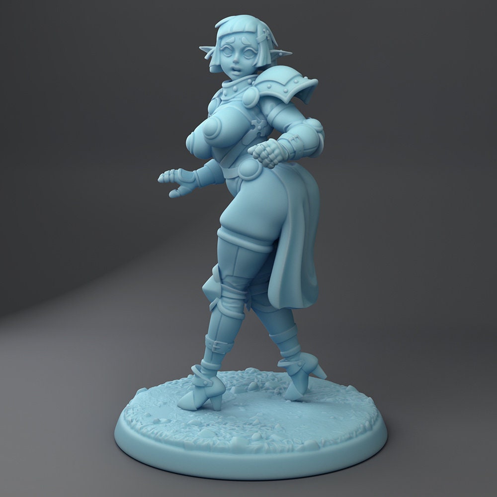 Pointless Armour Elf | DND | Twin Goddess Miniatures