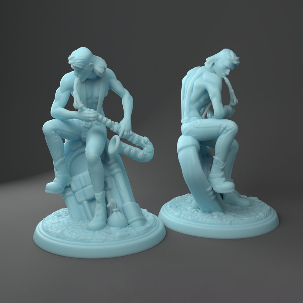 Sexy Sax | Bard Pinup | DND | Twin Goddess Miniatures