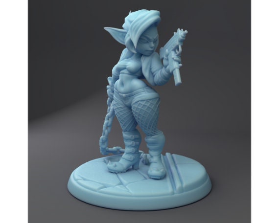 Riff | Goblin Biker | Steampunk | Medium | DND | Twin Goddess Miniatures