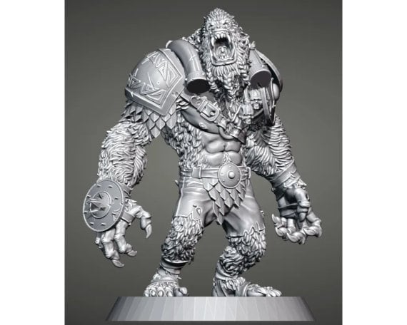 Yeti | Big Guy | Star Player | Fantasy Football | BruteFun Minatures