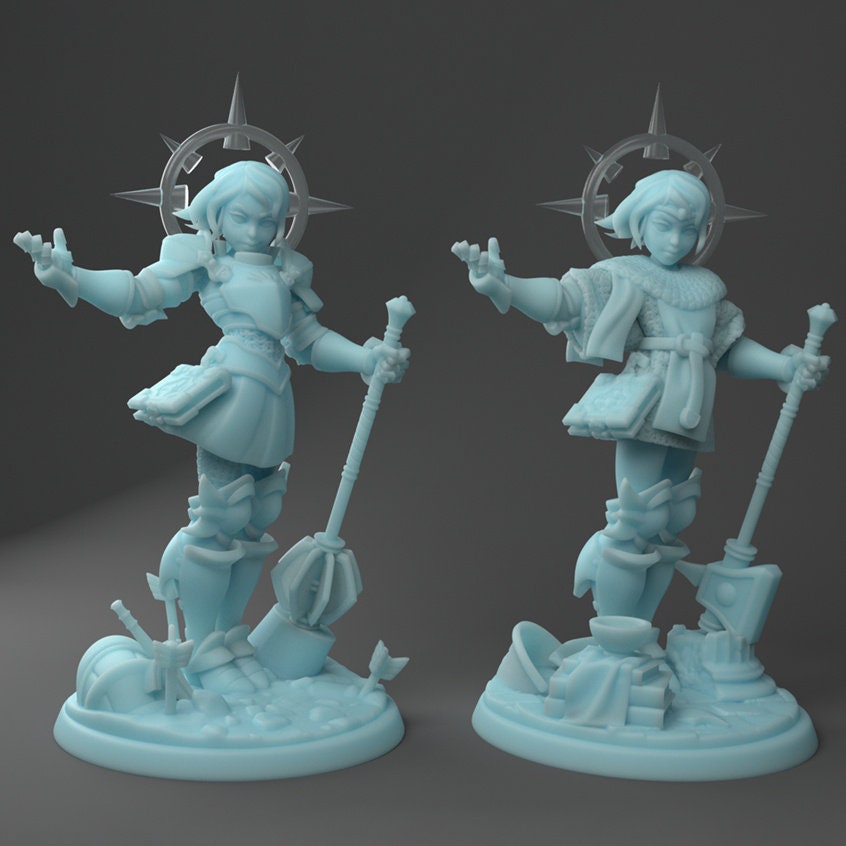 Joanna | Female Cleric | Medium | DND | Twin Goddess Miniatures
