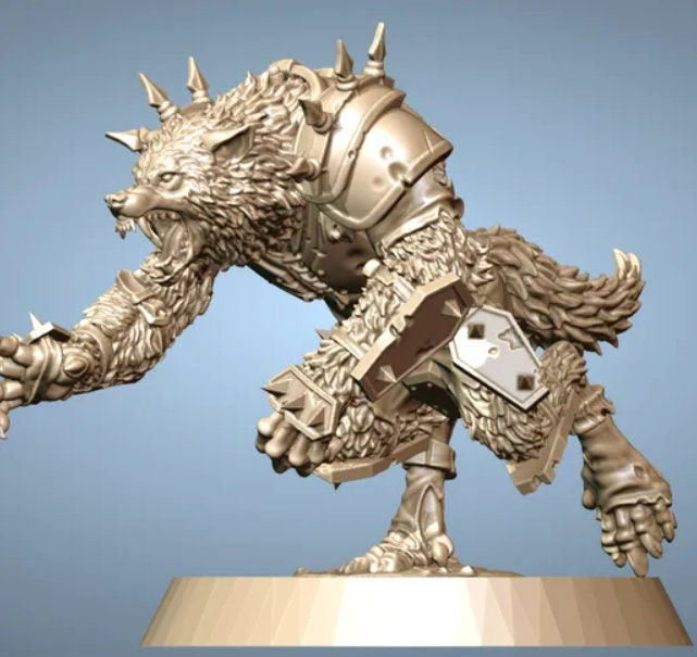 Werewolf 01 | Fantasy Football | BruteFun Minatures