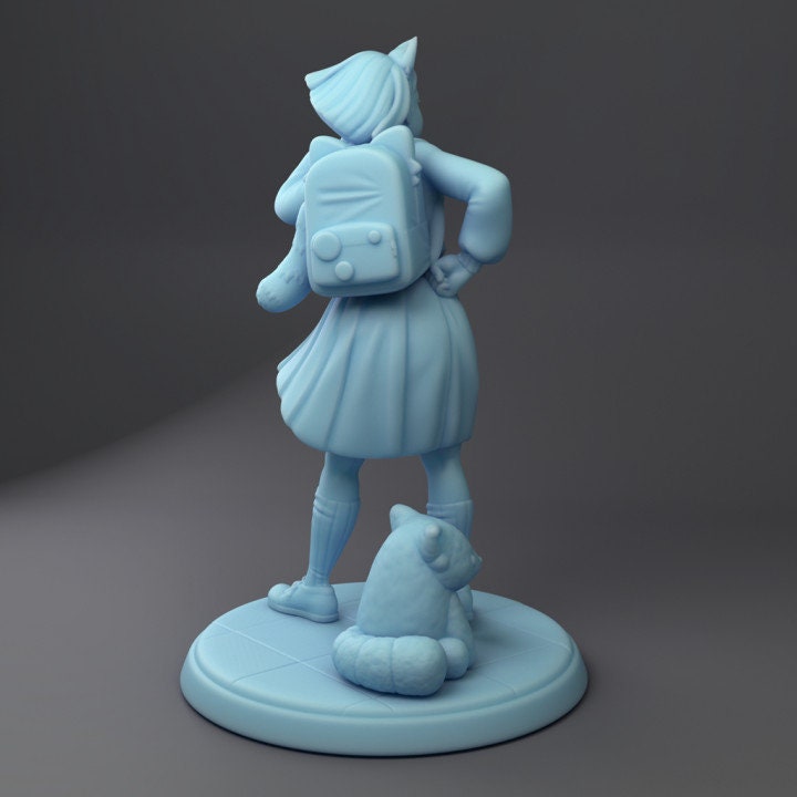 Red Panda Fangirl | Medium | DND | Twin Goddess Miniatures