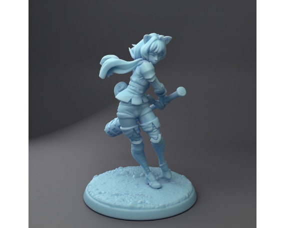 Bunny/Dog/Cat Girl | Medium | DND | Twin Goddess Miniatures