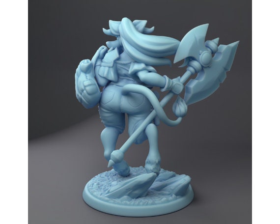Belle the Holstaur Fighter | Medium/Large | DND | Twin Goddess Miniatures