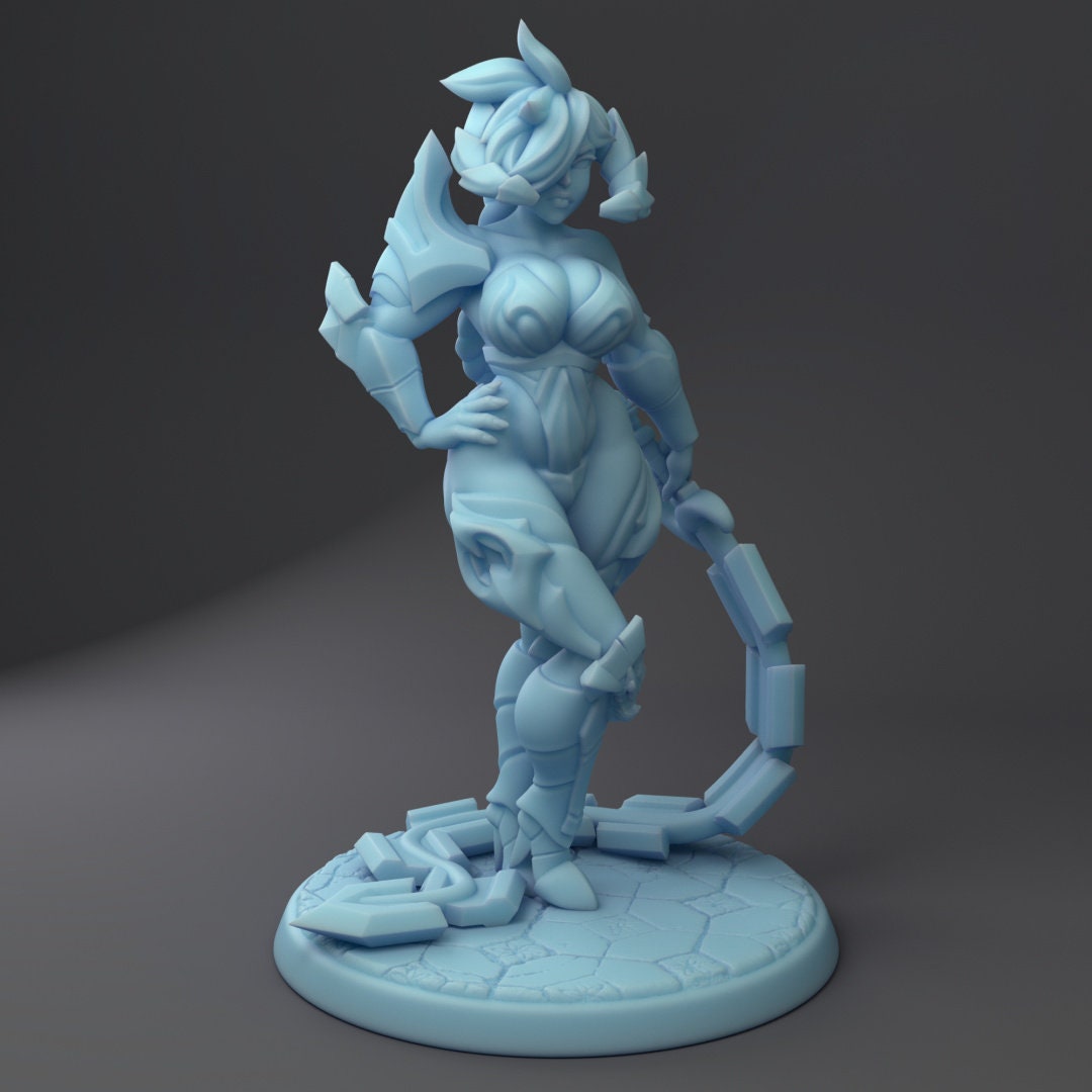 Dragon Goddess | Evil and Human Form | Medium | DND | Twin Goddess Miniatures