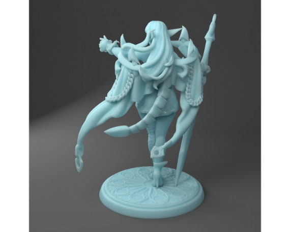 Argenta the Silver Dragon | Medium | DND | Twin Goddess Miniatures