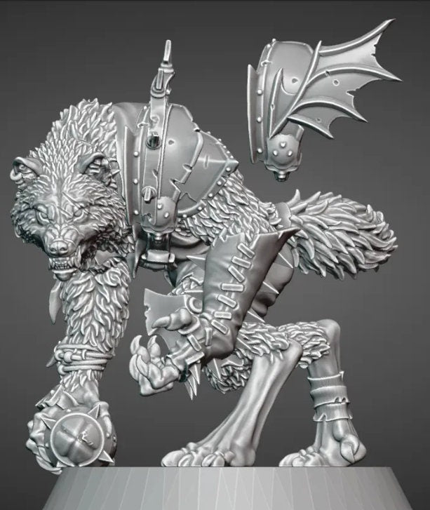 Werewolf | Star Player | Fantasy Football | BruteFun Minatures
