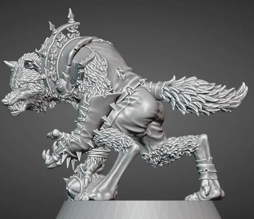Werewolf | Star Player | Fantasy Football | BruteFun Minatures