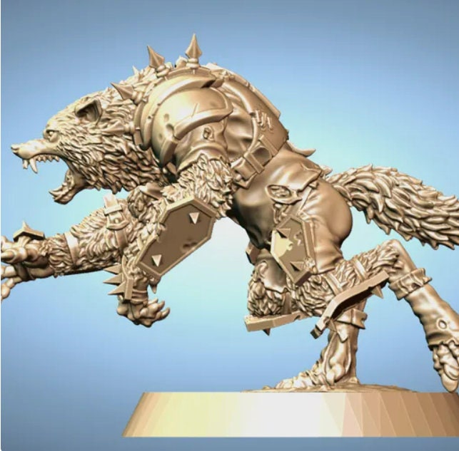 Werewolf 01 | Fantasy Football | BruteFun Minatures