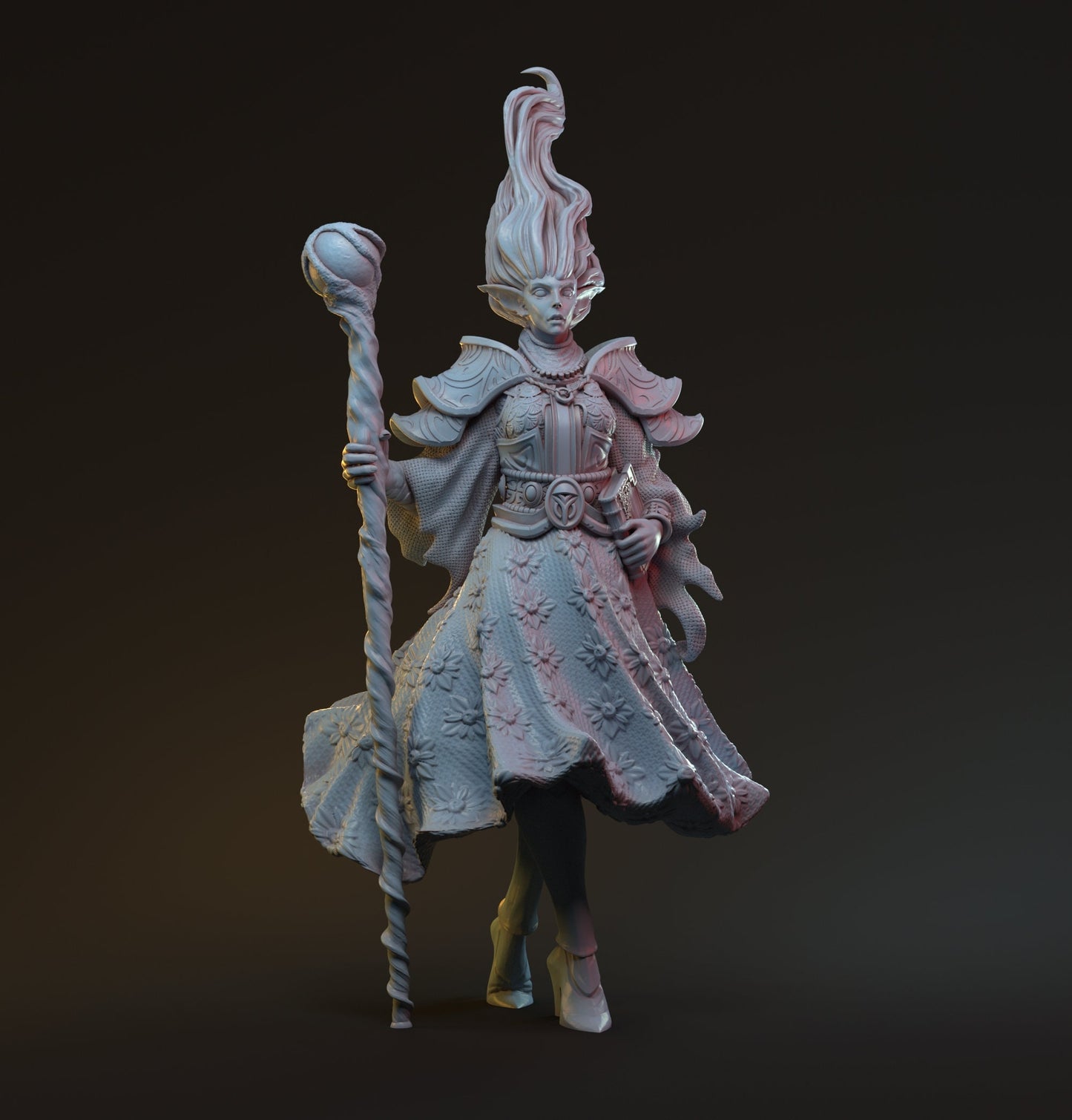 Selestia | Elven Sorceress | 72mm Scale | Sisters of the Dawn | Mythreal Games
