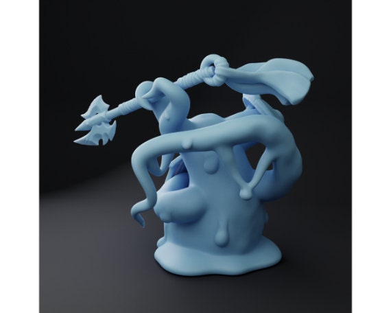 Plasmoid Spearman | Medium | Spelljammer | Twin Goddess Miniatures