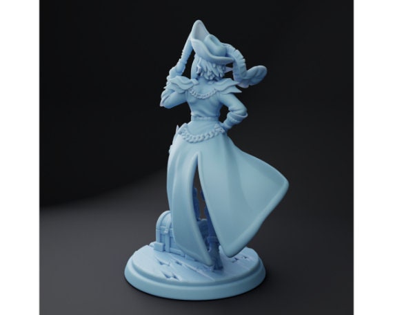 Space Pirate Starlina | Medium | Spelljammer | Twin Goddess Miniatures