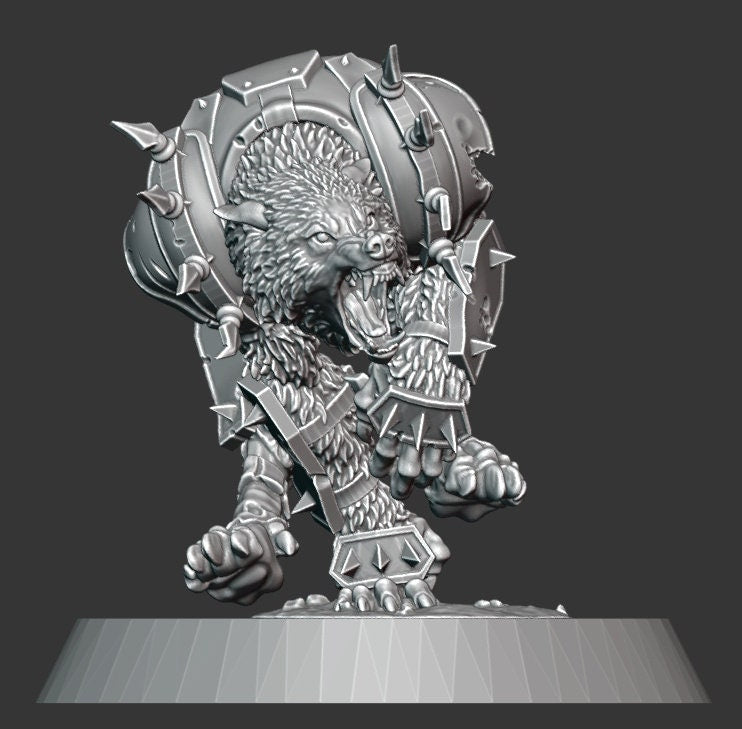 Werewolf 02 | Fantasy Football | BruteFun Minatures