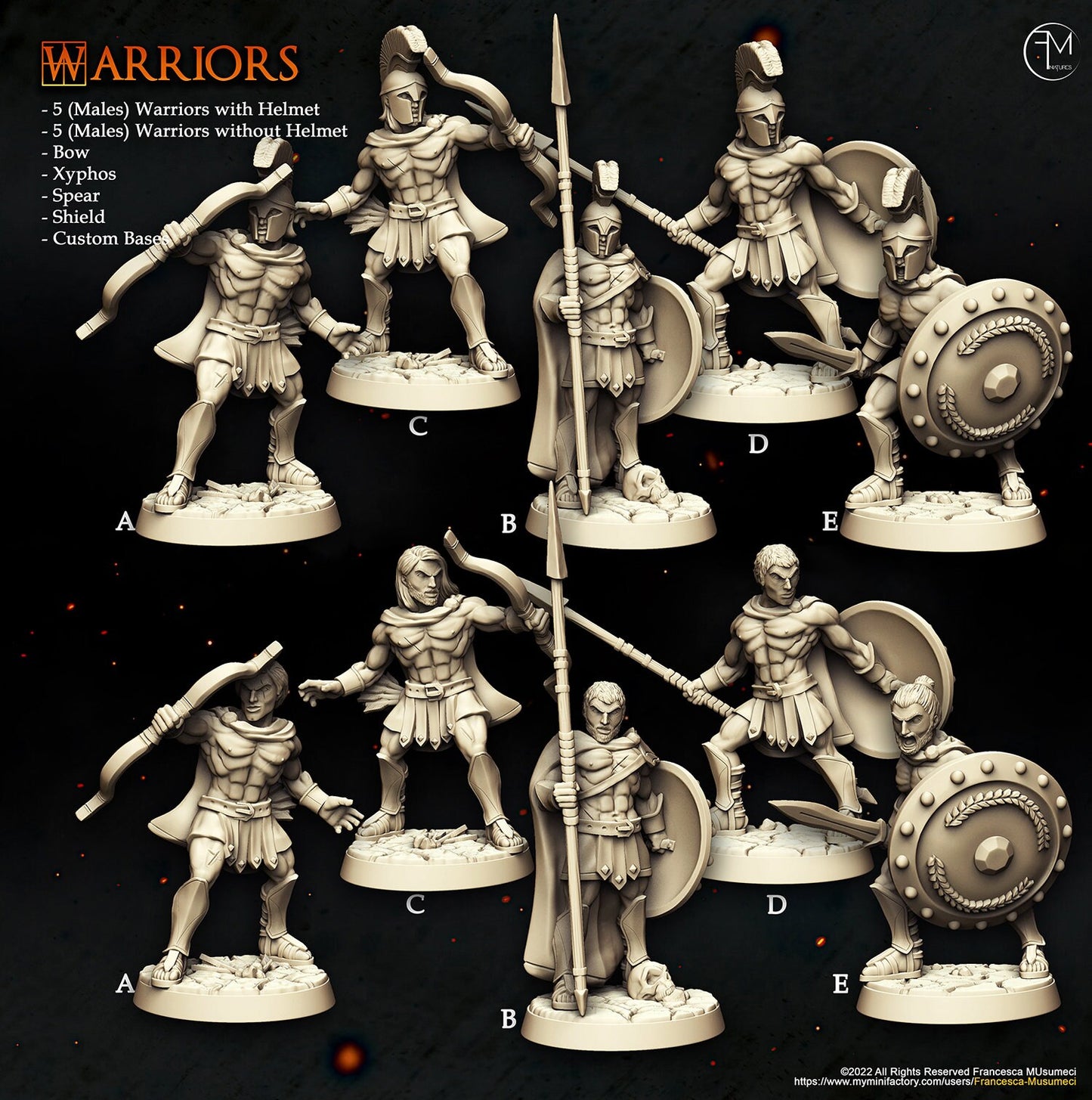 Spartan Warriors | Medium | Spartan Warriors | Francesca Musumeci