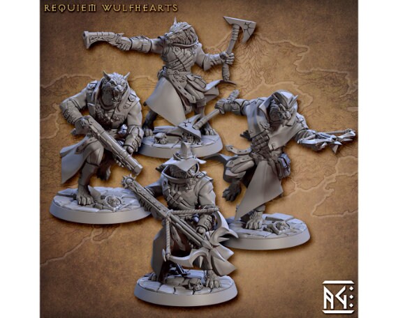 Wulfhearts | Medium | 32mm Scale | Requiem Demon Hunters | Artisan Guild