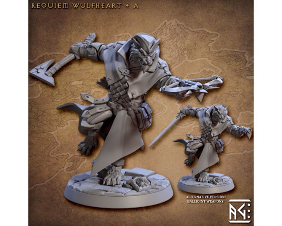 Wulfhearts | Medium | 32mm Scale | Requiem Demon Hunters | Artisan Guild