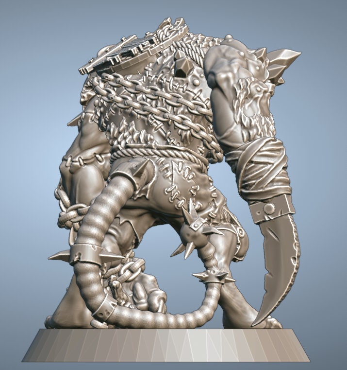 Sewer Rat | Big Guy | Star Player |40mm base | Fantasy Football | BruteFun Minatures