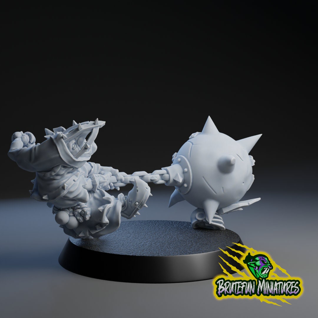 Ball and Chain Goblin | Fantasy Football | BruteFun Minatures